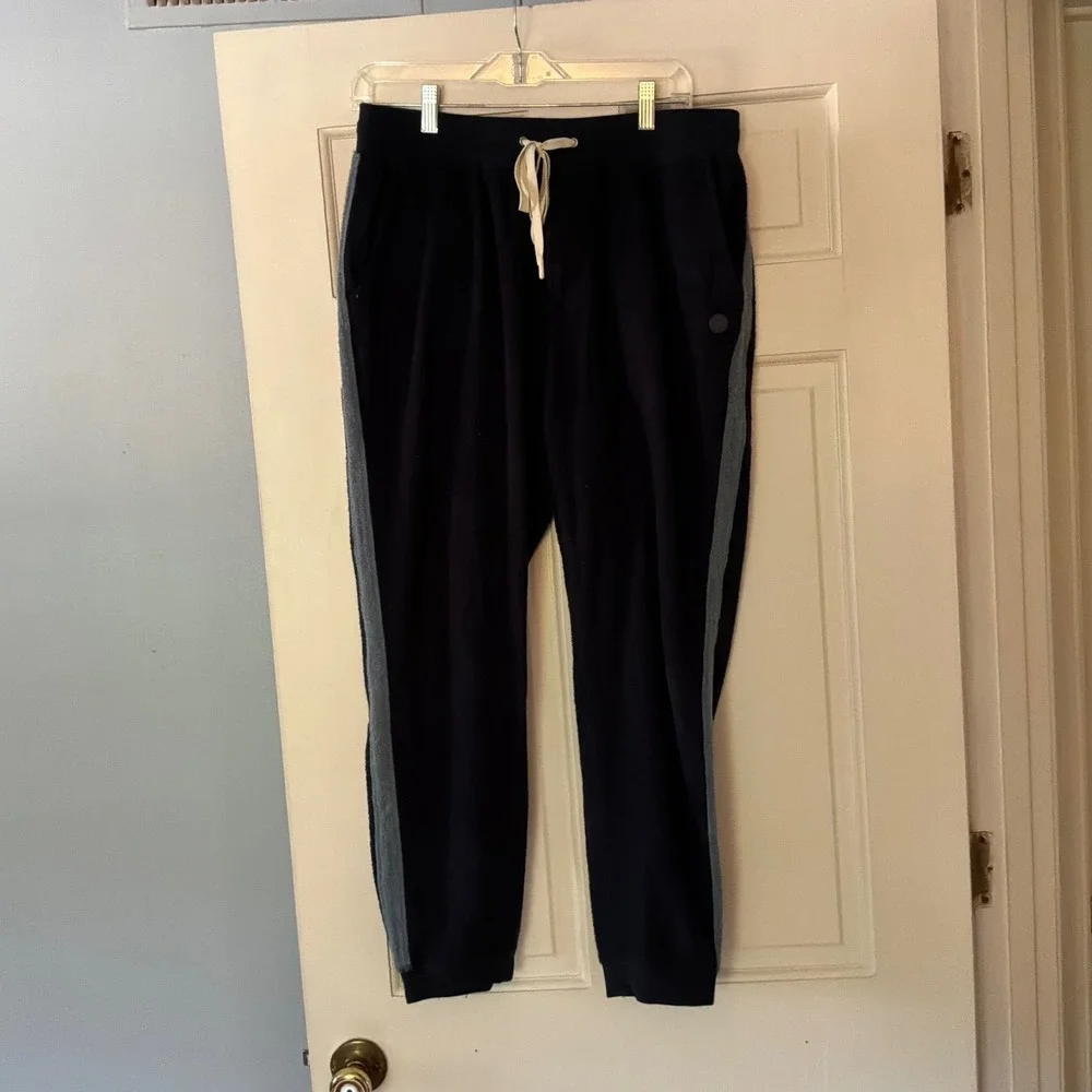 Outerknown Terry Joggers Navy Blue Organic Cotton Sweatpants Mens M Lounge Surf